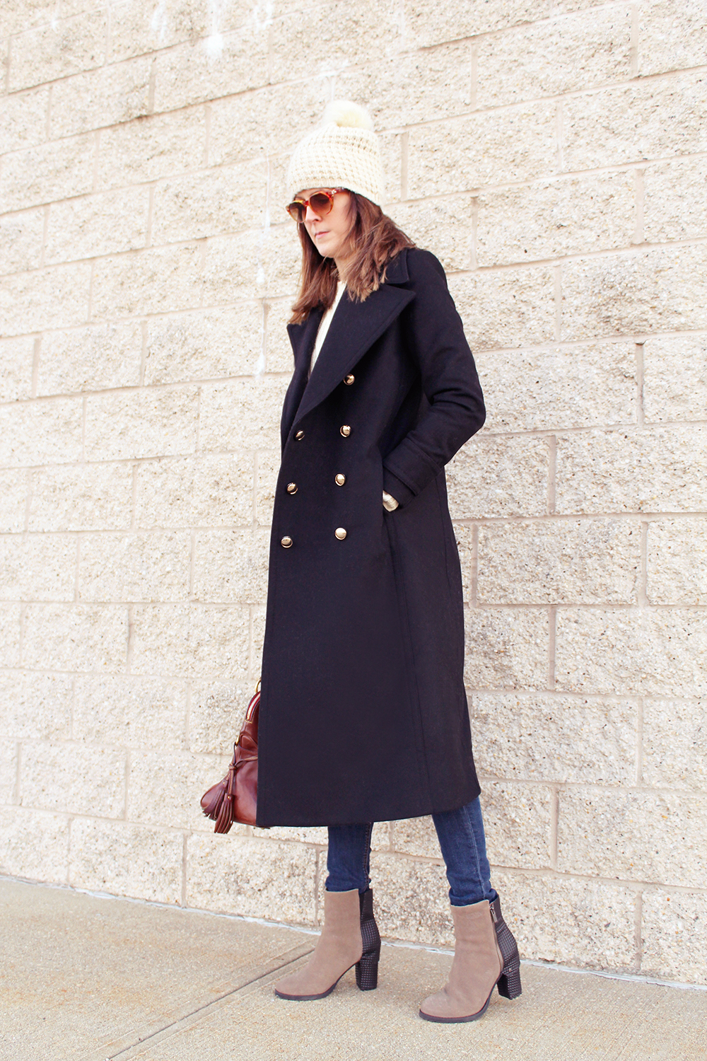 Mango Double Breasted Coat Part Three – ALLIE NYC