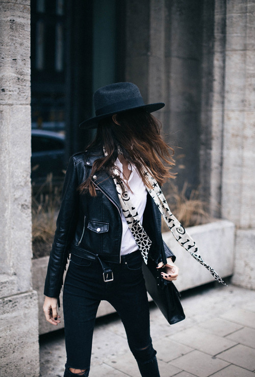 The Skinny Scarf Trend The Edgy Accessory To Take Your Look To The Next ...